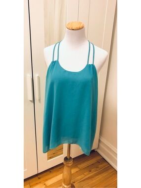 Final Touch Teal Double-Strap Camisole Size Medium